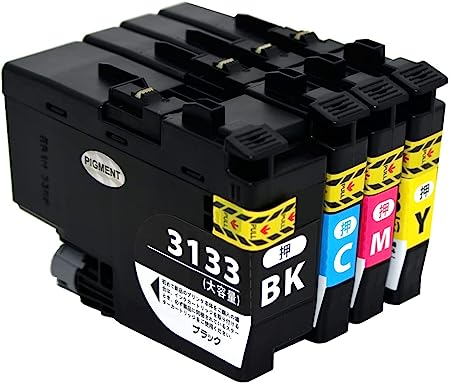 ブラック 【BAALAND】LC3133-4PK 4色セット ブラザー 互換 インク 顔料