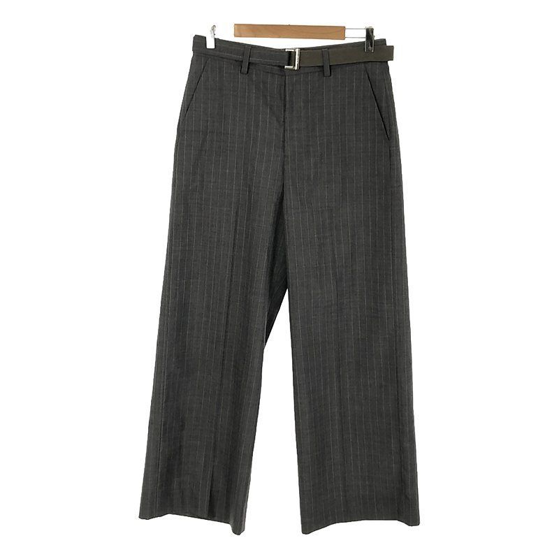 【美品】sacai 24SS Chalk Stripe Pants sacai / サカイ | 2024SS | Chalk Stripe Pants / ベルテッド