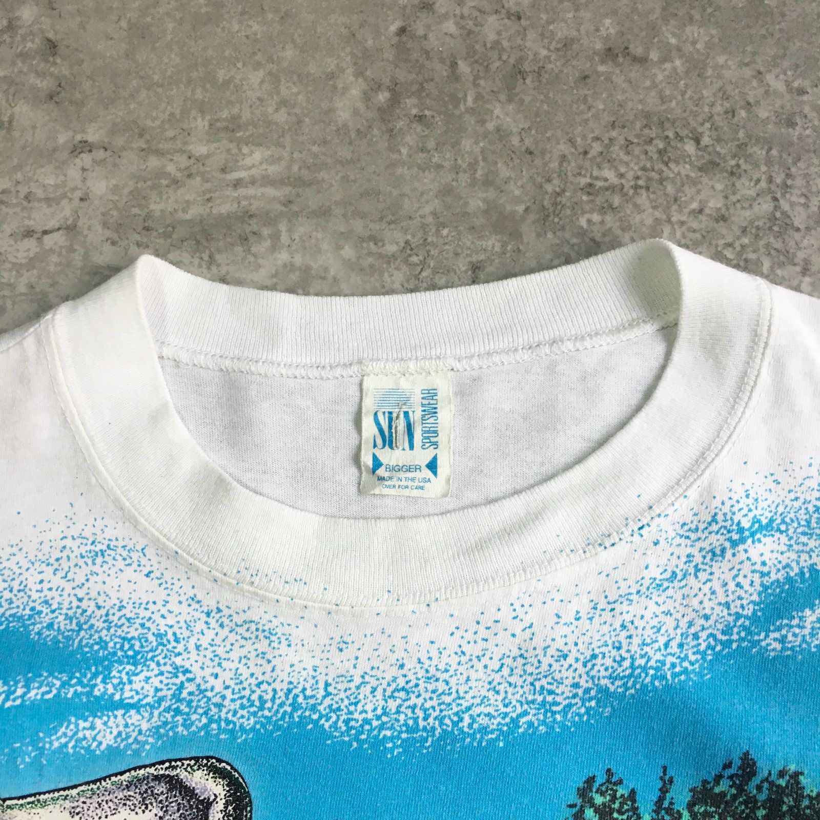90s USA製 National Wildlife Federation Black Bass Full surface 