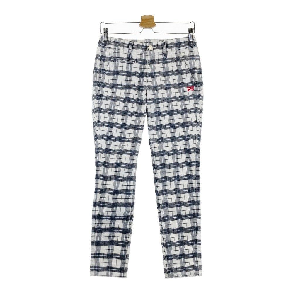 PEARLY GATES パーリーゲイツ ストレッチパンツ チェック柄 ネイビー系 