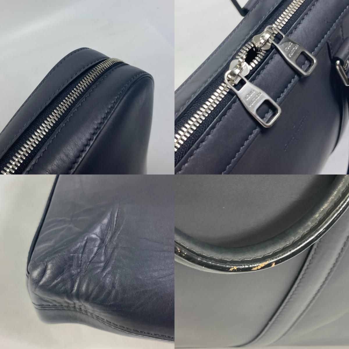 ルイヴィトン LOUIS VUITTON PDV バンドリエール ポルトドキュマン ヴォワヤージュ M50449 キュイールオンブレ ハンドバッグ ビジネスバッグ レザー アントラシット ダークグレー系