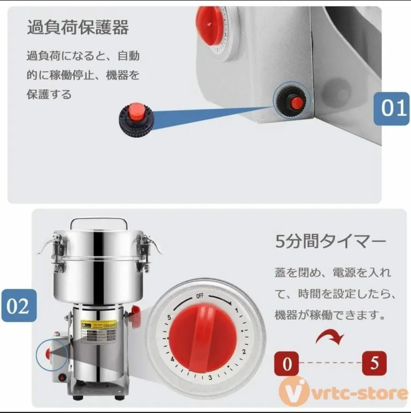 製粉機 家庭用 業務用 電動製粉機 700g粉末ミル 電動粉砕機 家庭