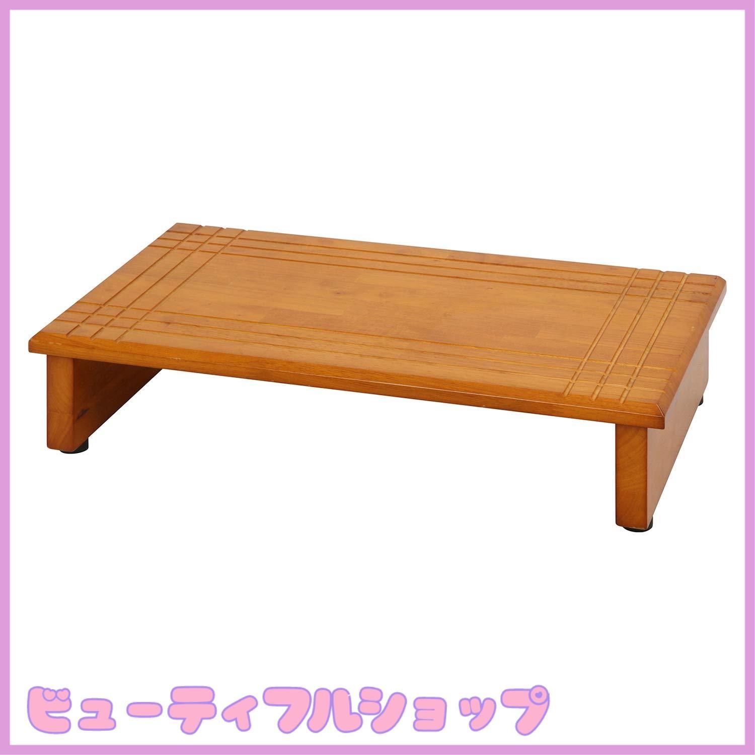 【特価】不二貿易 玄関台 玄関 台 段差ステップ 幅60cm 天然木 製 88989