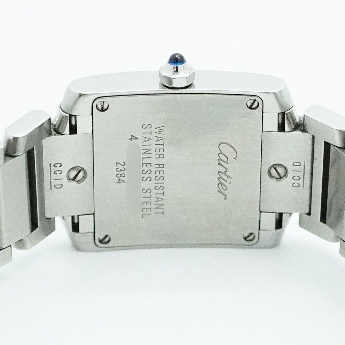 5wwe0098】カルティエ タンクフランセーズ W51026Q3 黒文字盤【中古  