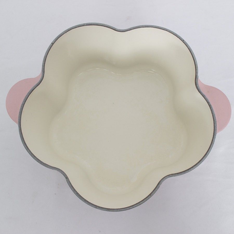 ルクルーゼ ココットフルール 20cm シュガーピンク 両手鍋 鍋