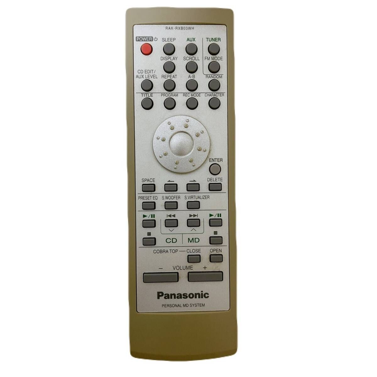 T06582200 【整備品】 Panasonic パナソニック RX-MDX7 パーソナルMD