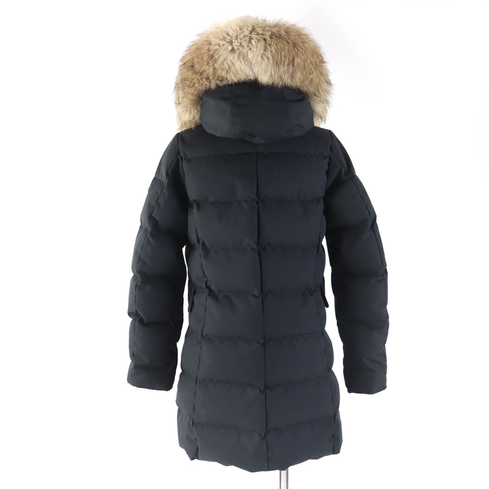 PYRENEX フード付きダウンジャケット 36サイズ ブラック PYRENEX フード付きダウンジャケット 36サイズ ブラック PYRENEX