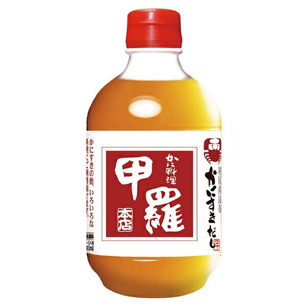 イチビキ 甲羅 かにすきだし 400ml×12本入× 2ケース ｜ 一般食品 調味料 つゆ 鍋スープ カニ