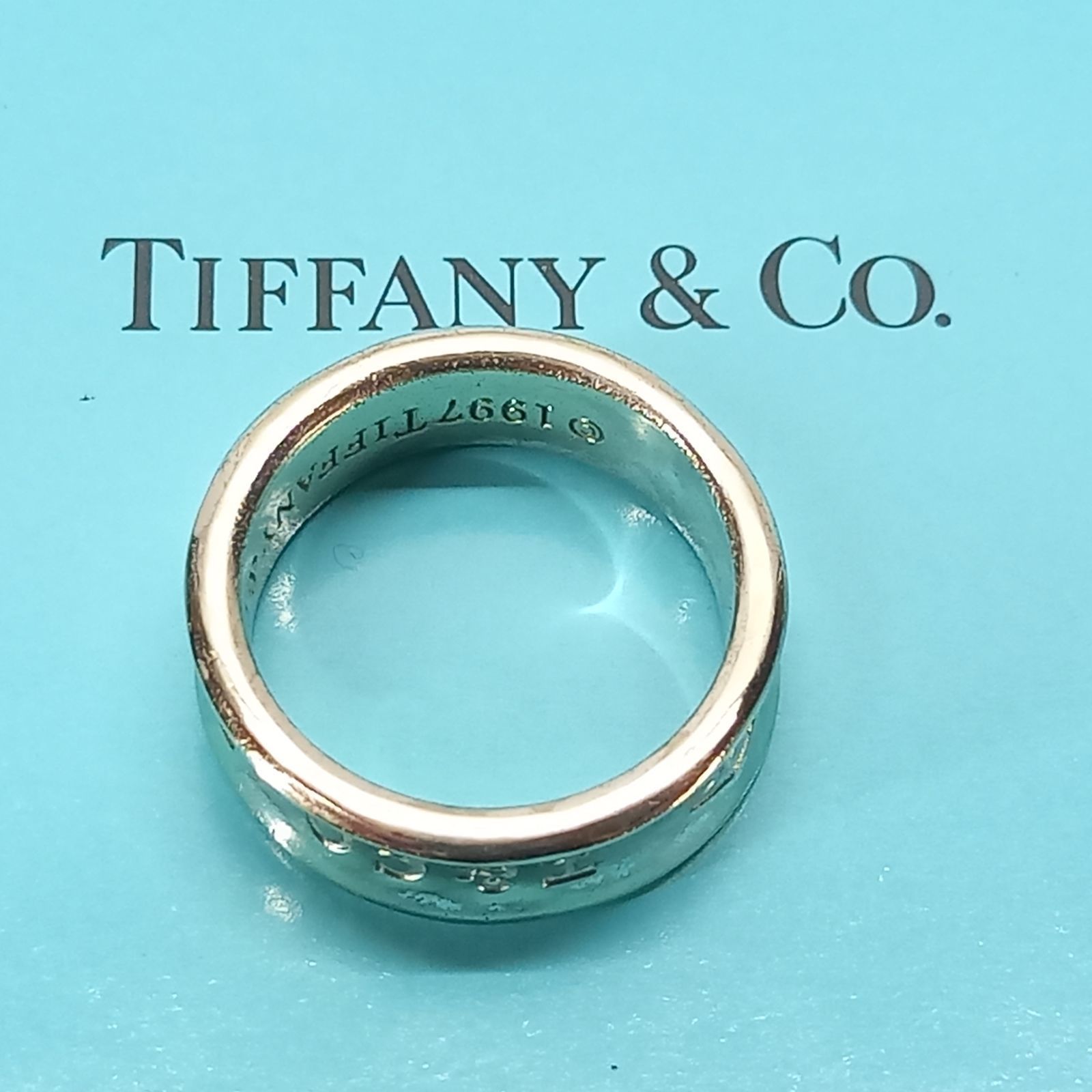 521.Tiffany & Co. 925シルバー ナローリング　指輪 TIFFANY&Co. ☆8.5号☆ティファニー リング・指輪 アトラス