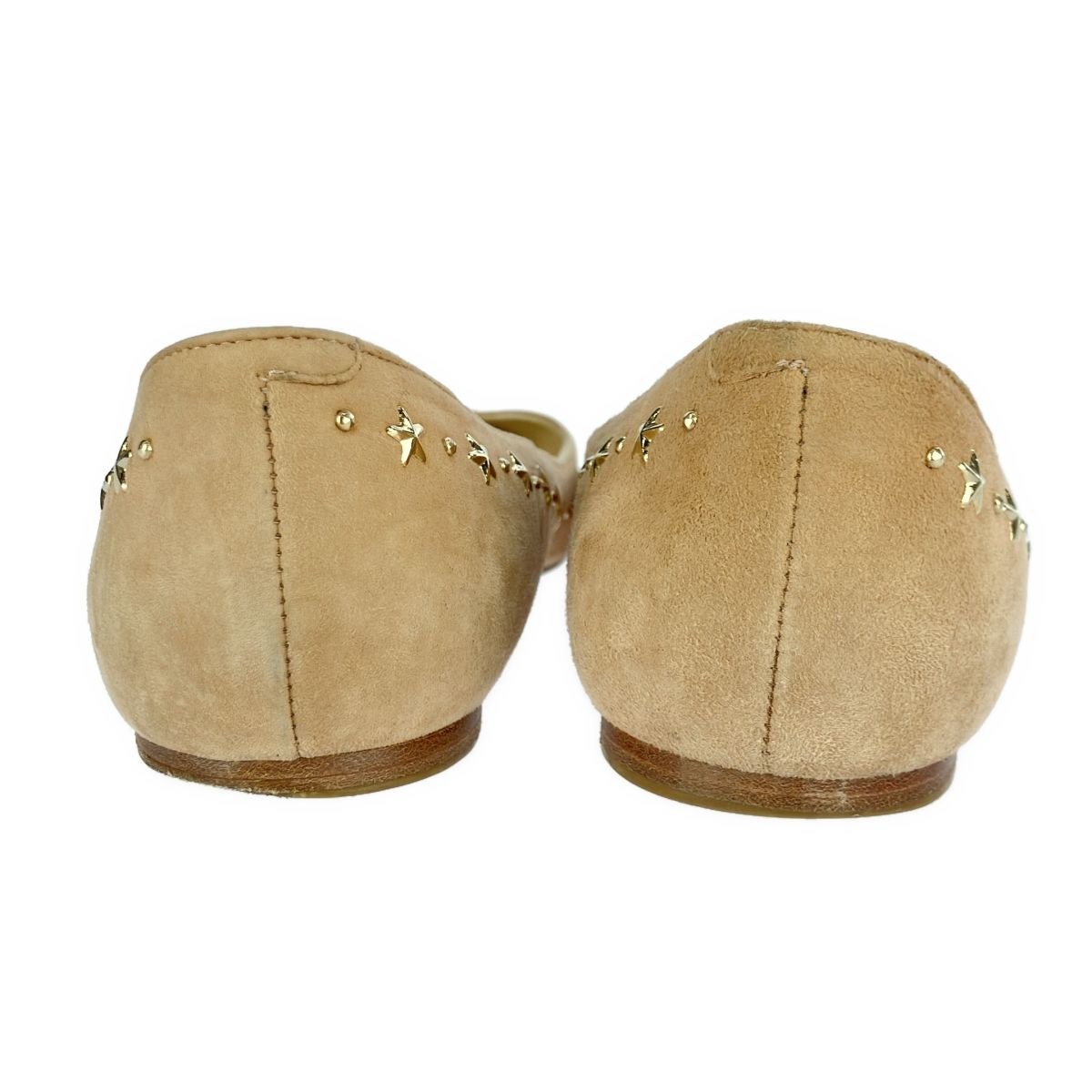 JIMMY CHOO ジミー チュウ ALINA スタッズスエードフラット
