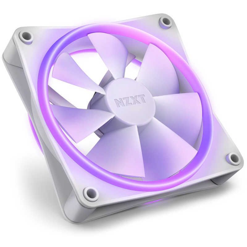 NZXT ケースファン ×3 120mm 1800RPM F series RGB DUO FAN ホワイト RFD14TFW1 ホワイト RF-D12TF-W1