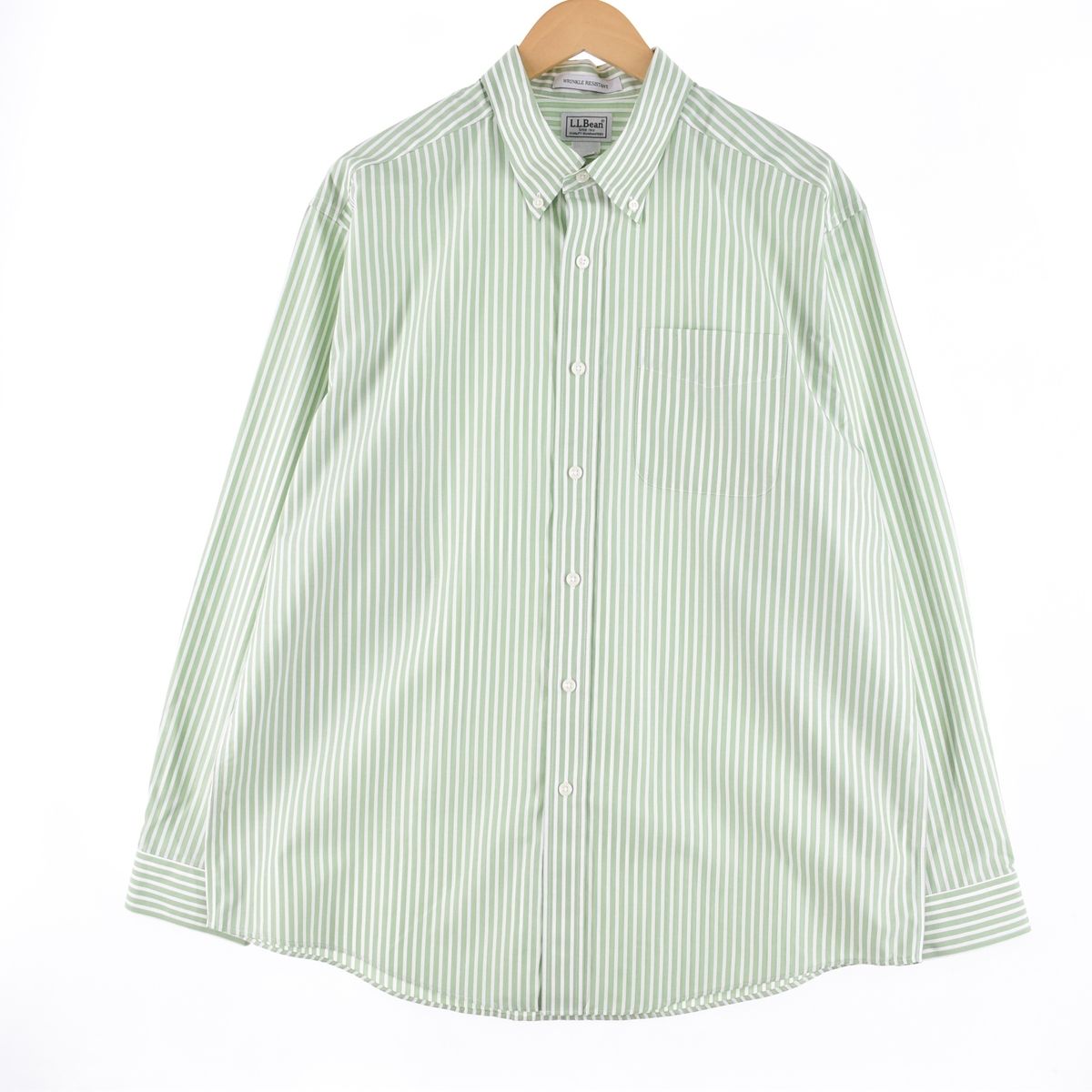 古着 エルエルビーン L.L.Bean 長袖 ボタンダウンストライプシャツ メンズL/eaa345380