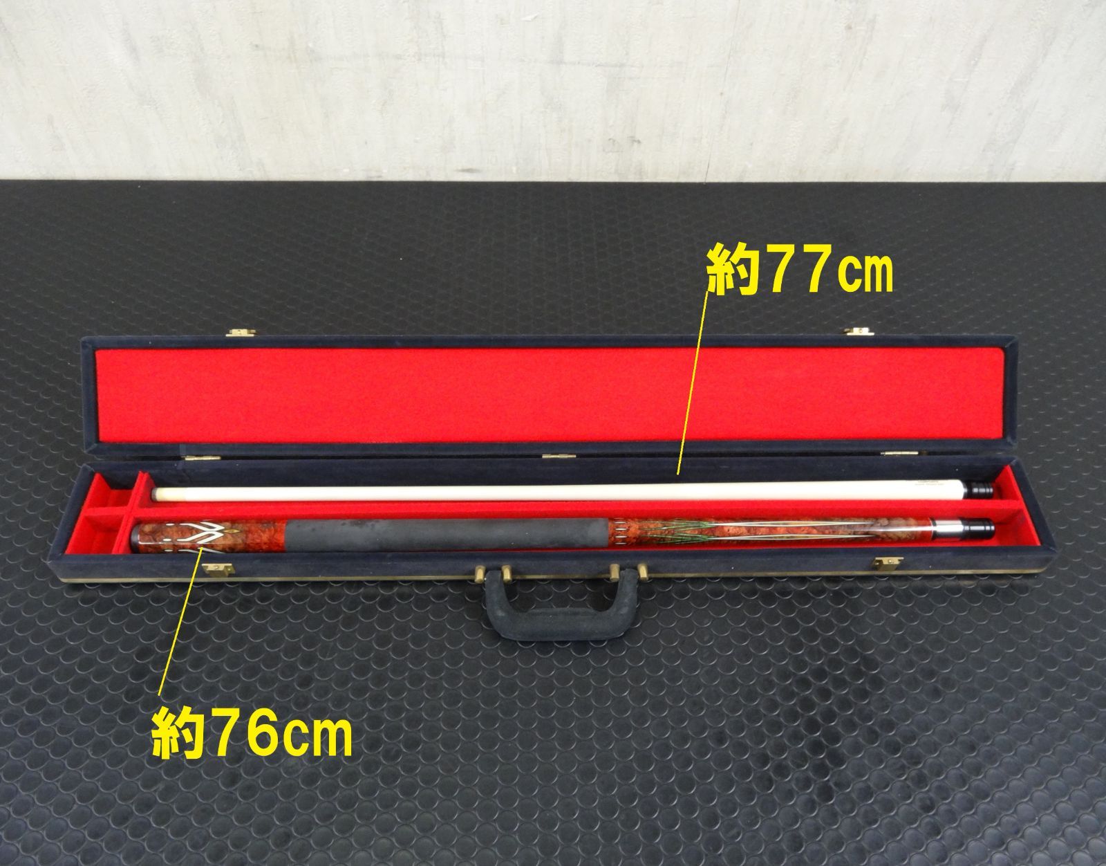 WARP RESISTANT FIBERGLASS ビリヤード キュー. ビリヤード キュー ケースつき FIBERGLASS & GRAPHITE COMPOSITE