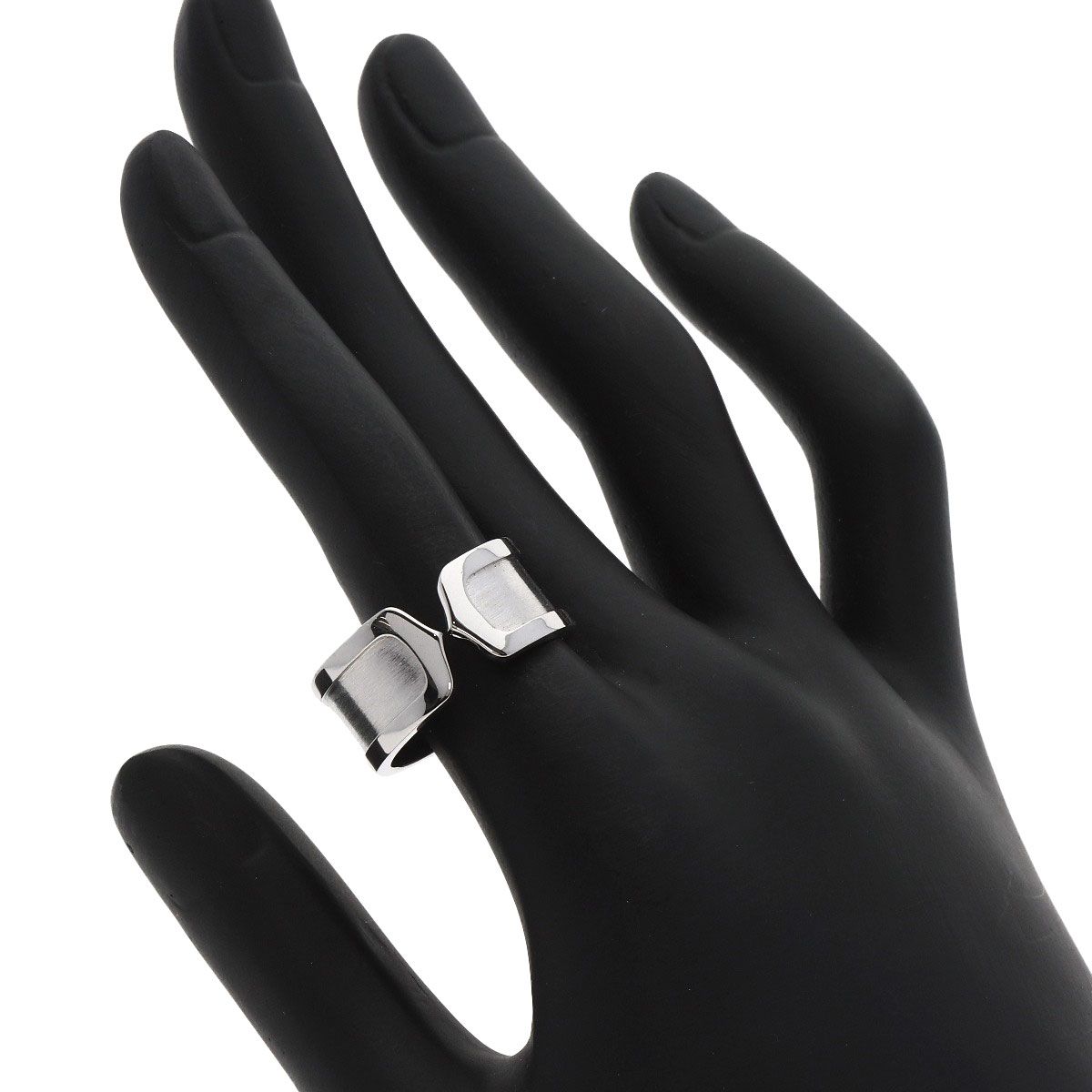 CARTIER カルティエ C2リング LM #57 リング・指輪 K18WG レディース 