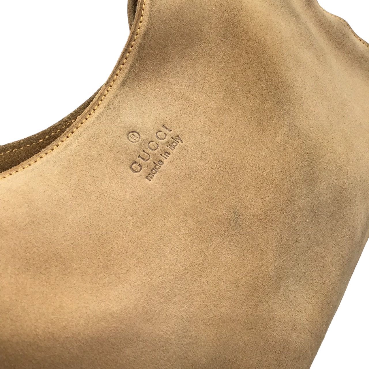 GUCCI グッチ ワンショルダーバッグ 001・3767 スエード ベージュ 