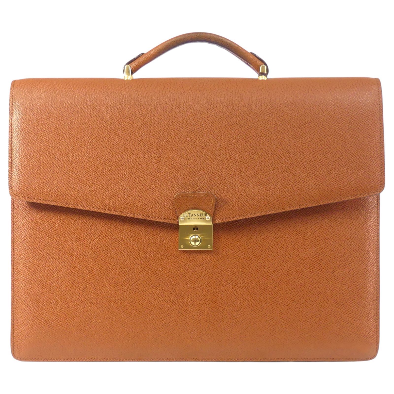 【新品】LE TANNEUR ルタヌア ビジネスバッグ ブリーフケース 茶 フランス製 LE TANEUR ルタヌア ビジネスバッグ 本革 ブリーフ