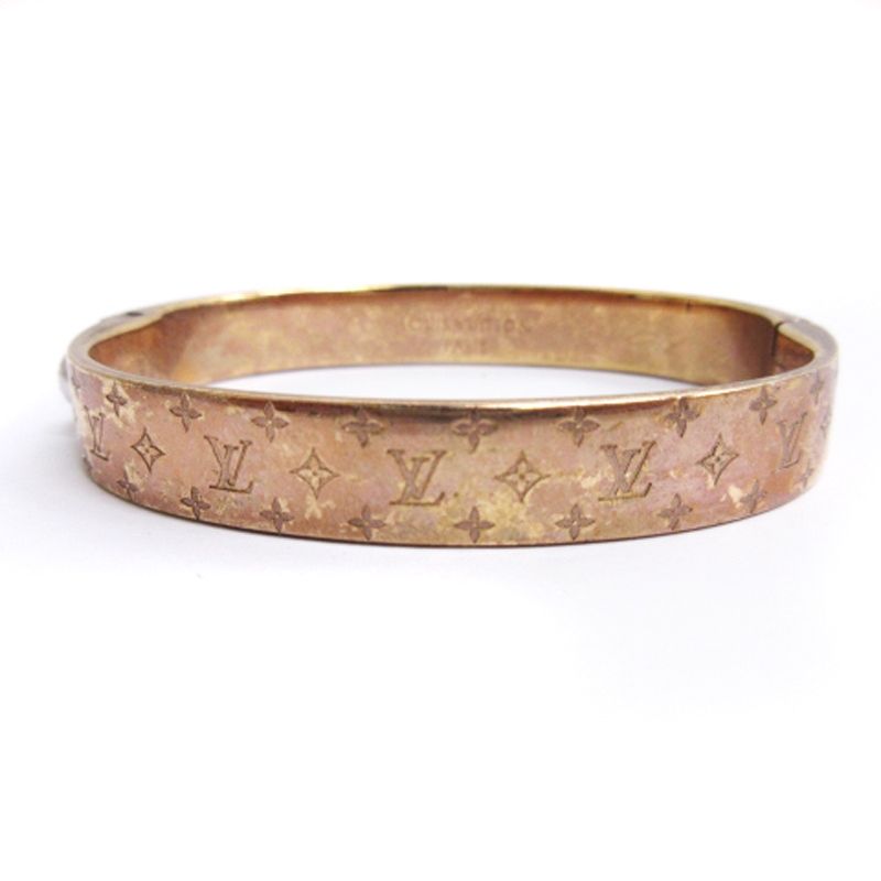 すいじん【美品】ルイヴィトン カフ・ナノグラム バングル M