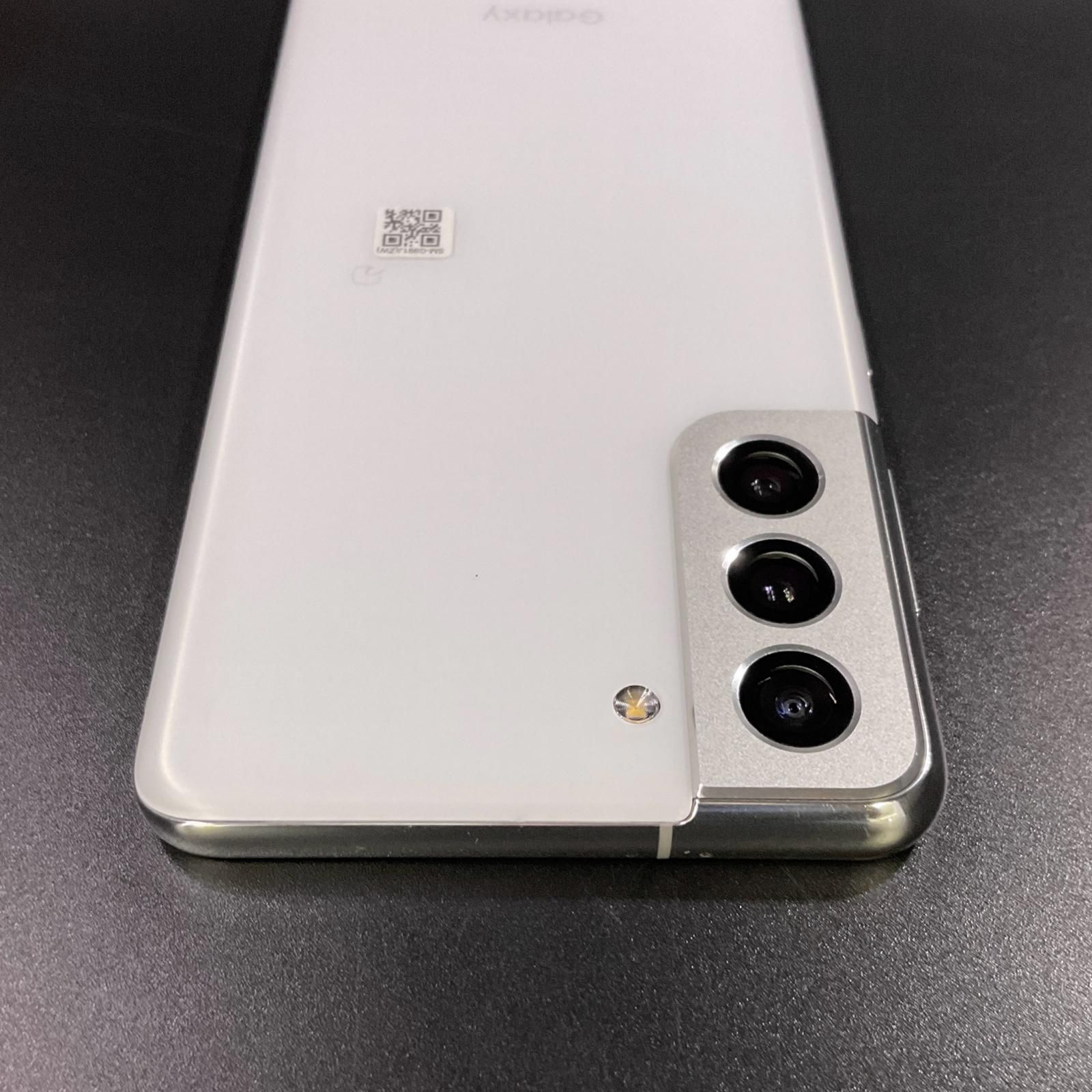 SAMSUNG Galaxy S21 5G ファントムシルバー au 白ロム 動作確認
