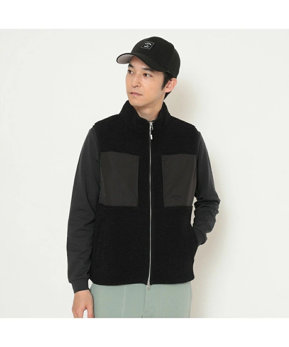 キャロウェイ ゴルフウェア アウターベスト メンズ カールボアフリースフルジップベスト C25216104 Callaway 葛西店