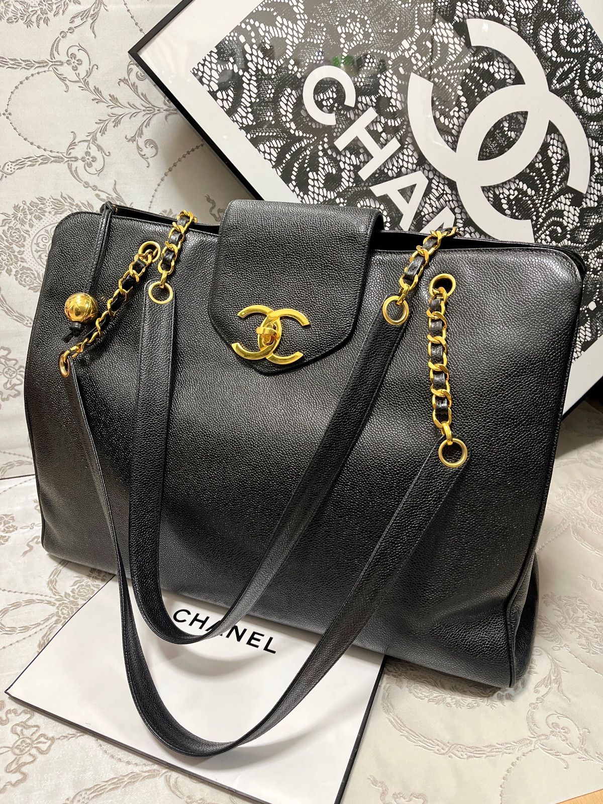 ◇◇極美品 シャネル CHANEL スーパーモデル キャビアスキン