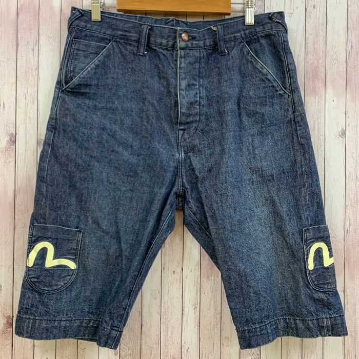 エヴィスジーンズ EVISU GENES OSAKA デニムパンツ ハーフデニム