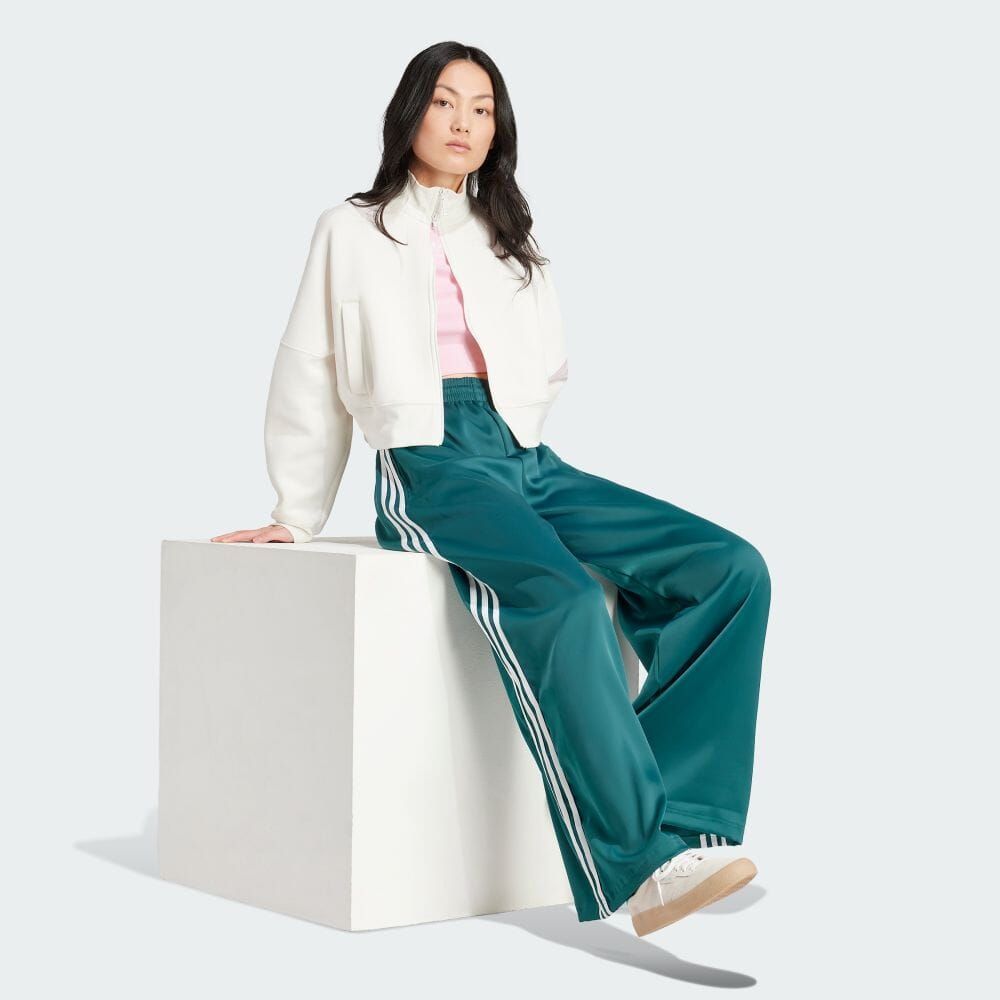 アディダスオリジナルス adidas Originals アディカラー ニュークラッシック トラックトップス ウェットジャケット ストリートファッション レディース KNY94 IU2506 WOMEN CLOUD WHITE × CLEAR PINK