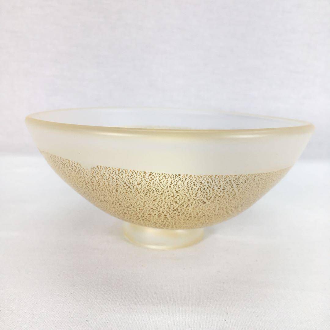 希少品!! 黒木国昭 グラスアート宮崎 綾工房 ガラス工芸 茶盌