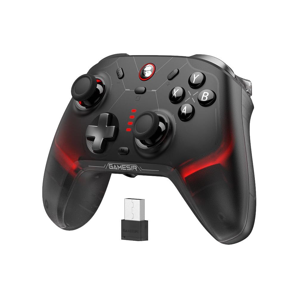 有線 無線 USBドングル 充電ドックなしの単品販 Switch Android iOS PC Steam対応のゲーミングコントローラー 6軸ジャイロスコープ ソフトウェア調整対応 500万回の高耐久マイクロスイッチ ホールトリガー マイクロトリガ