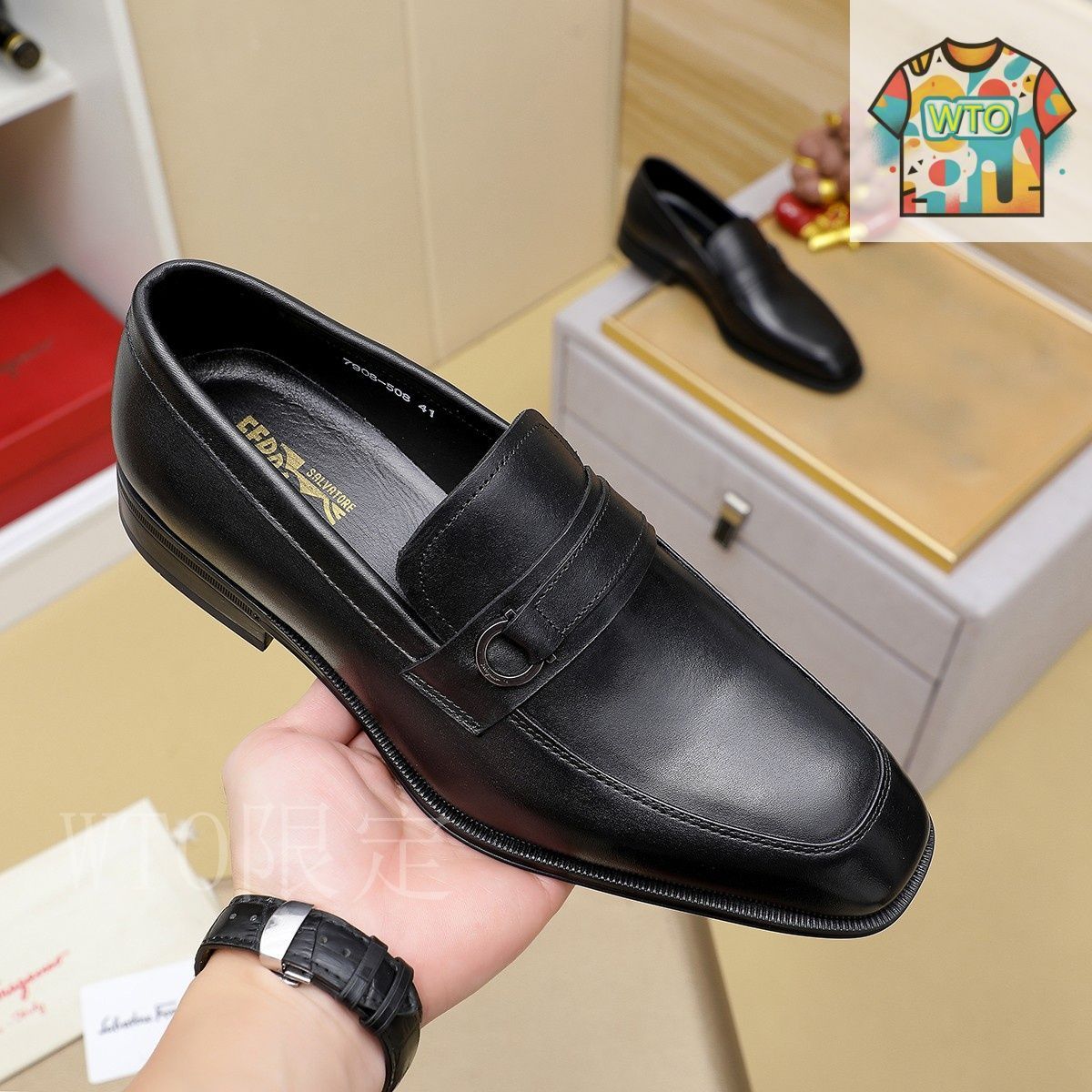 Ferragamo フェラガモ メンズ ビジネス シューズ05-3 - メルカリ