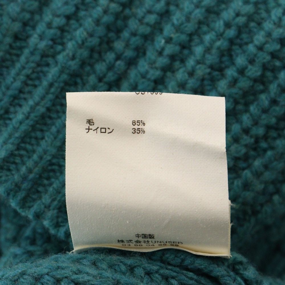 UNUSED (アンユーズド) 17AW 3G CREW NECK KNIT ウール混 クルーネック