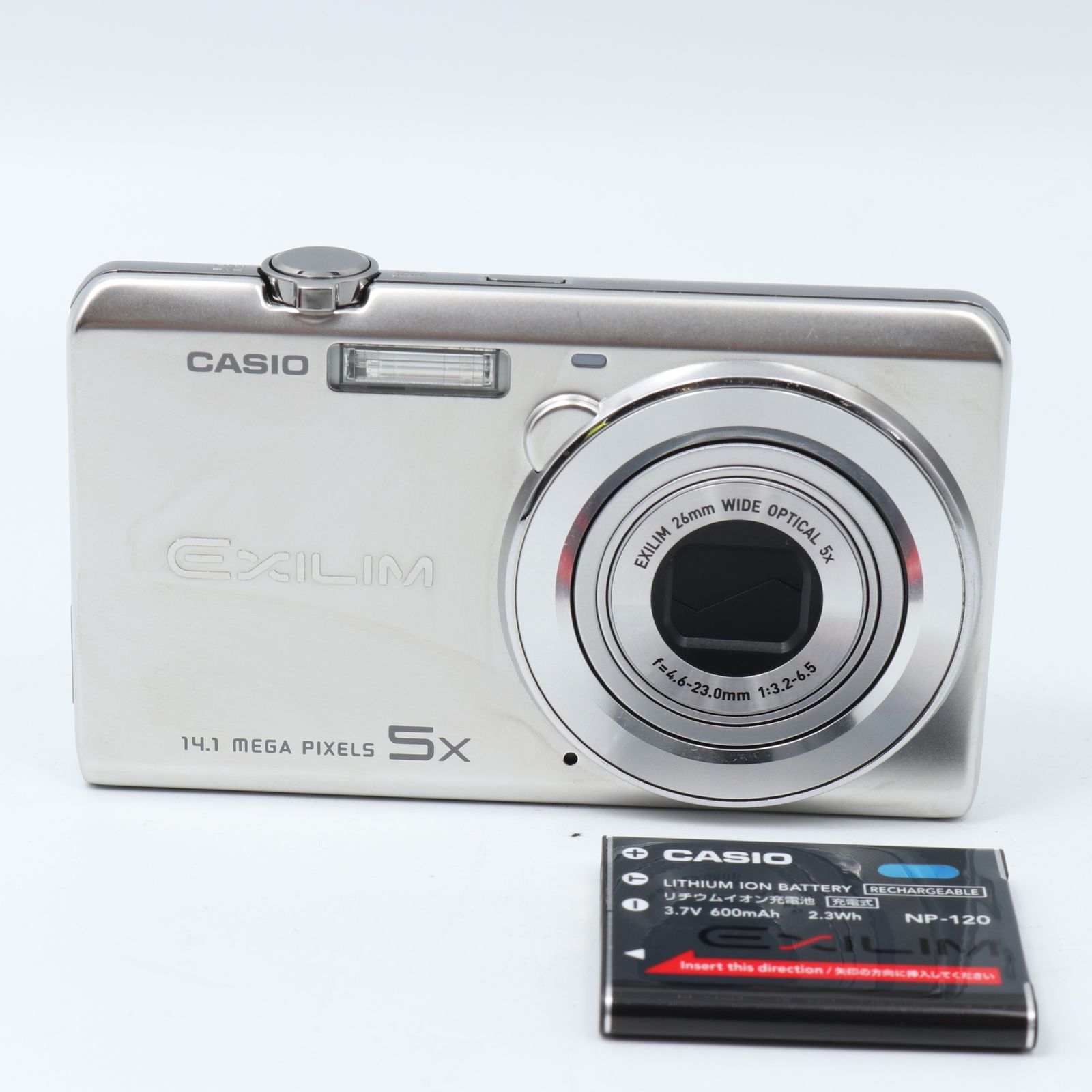 美品】CASIO デジタルカメラ EXILIM EX-ZS10 シルバー EX-ZS10SR  