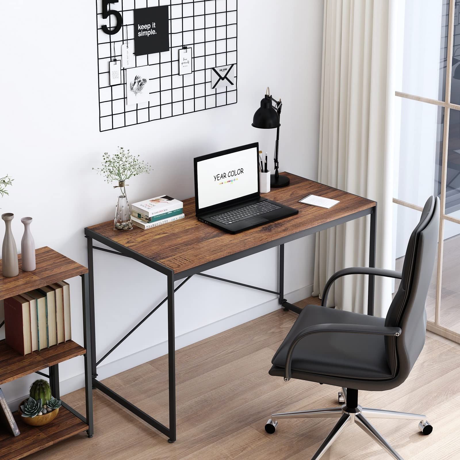 新着商品】耐荷重135KG 組立簡単 折りたたみ 木製 勉強机 学習机