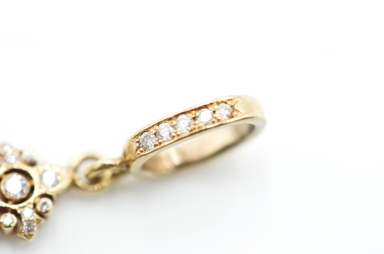 loree Rodkin ローリーロドキン ミニ ファンシーゴシッククロス トップ ジュエリー 01P590B-004 ダイヤモンド 18K イエローゴールド クロス