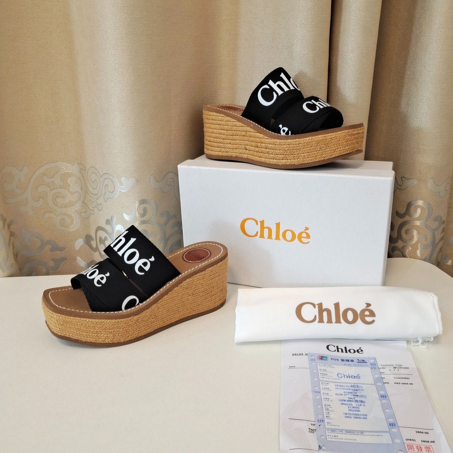 Chloe 厚底サンダル CHLOE WOODY ウッディ ウェッジミュール - メルカリ