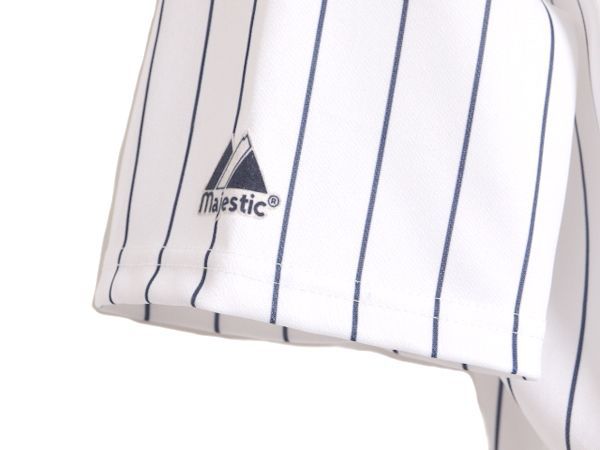 MLB オフィシャル Majestic ヤンキース ベースボール シャツ ボーイズ XL メンズ S 程/ 古着 ユニフォーム メジャーリーグ 半袖シャツ 限定 MLB オフィシャル Majestic ヤンキース ベースボール シャツ