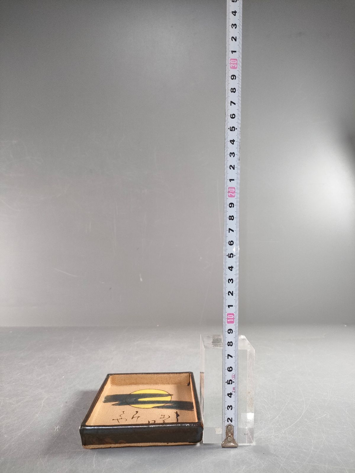  S 3 美濃焼 乾山窯 水野秋 庵 光琳かるた皿6客 共箱 懐石道具 皿 食器