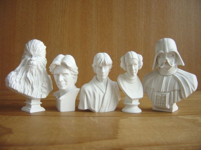Fwi08NZ スターウォーズ STAR WARS 石膏像 コレクションI 全5種
