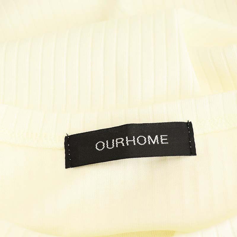 アワーホーム OURHOME ツヤ感素材の長袖カットソー F オフ