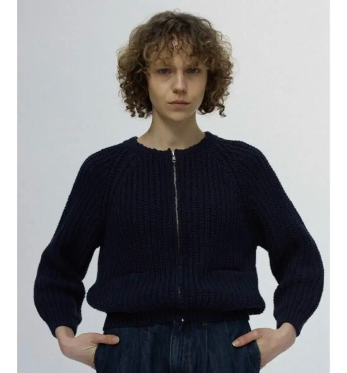 ナッシングリトゥン ジェニ ニット ジップアップ カーディガン