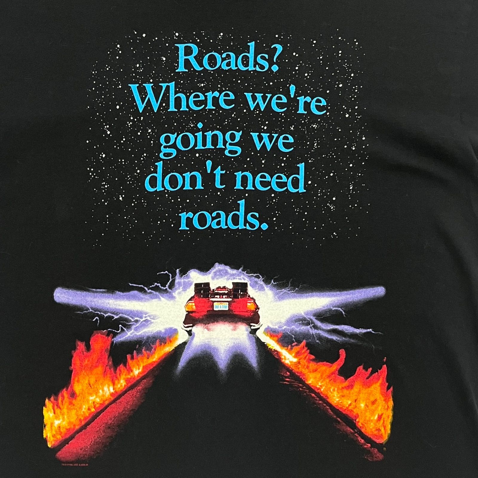 90's Back to the Future movie T-shirt バックトゥーザフューチャー