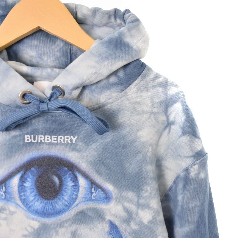 バーバリー BURBERRY LONDON ENGLAND シャーク ロゴ タイダイ パーカー 