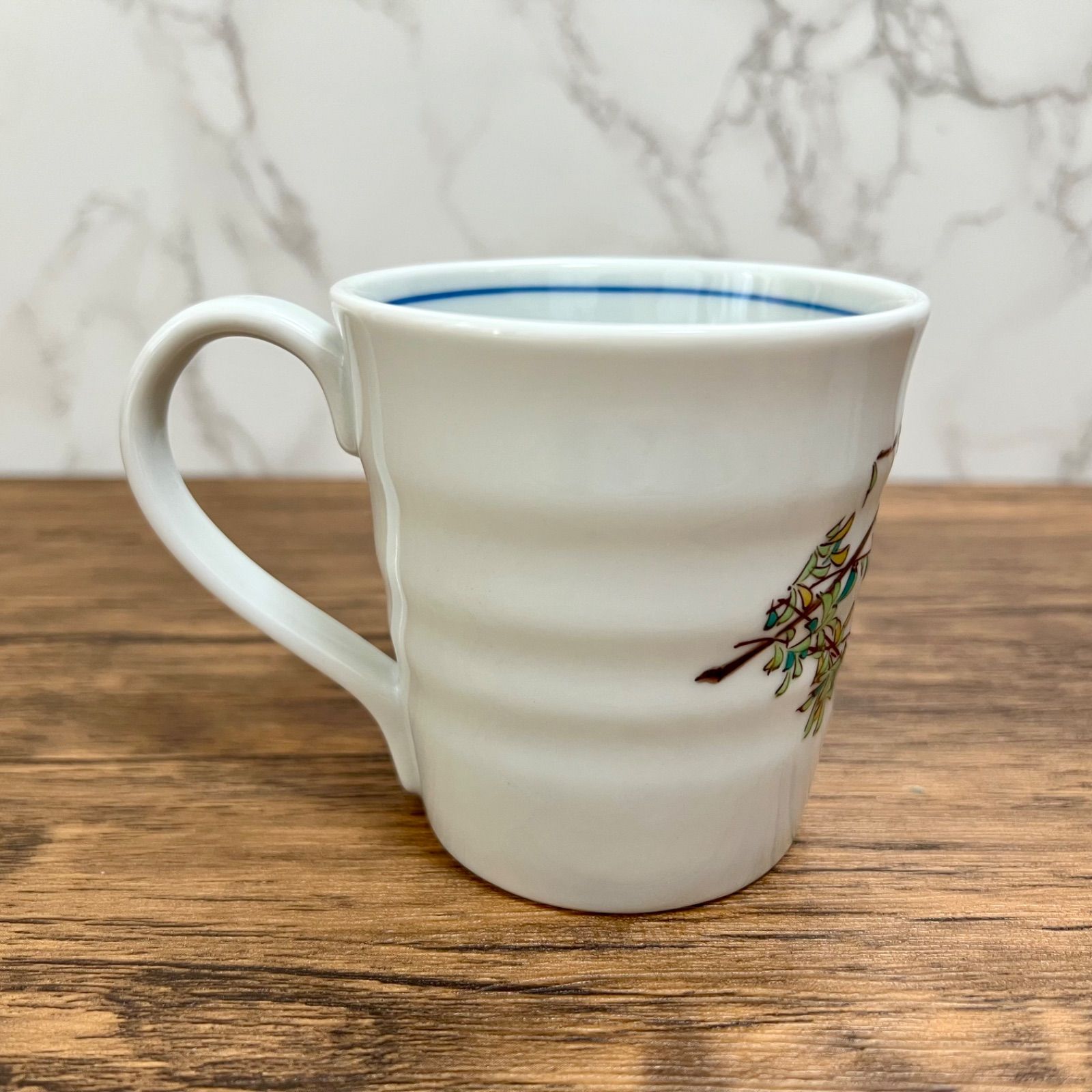 九谷焼】マグカップ かわせみ 川せみ カワセミ 2個セット 磁器 Kutani 