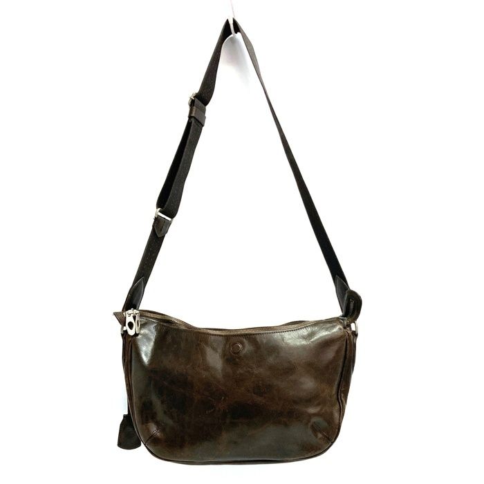 ☆Aniary アニアリ レザーショルダーバッグ ブラウン - メルカリ