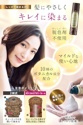 150g(×2)_ダークブラウン(新) ヘアボーテエクラ ボタニカルエアカラー ...