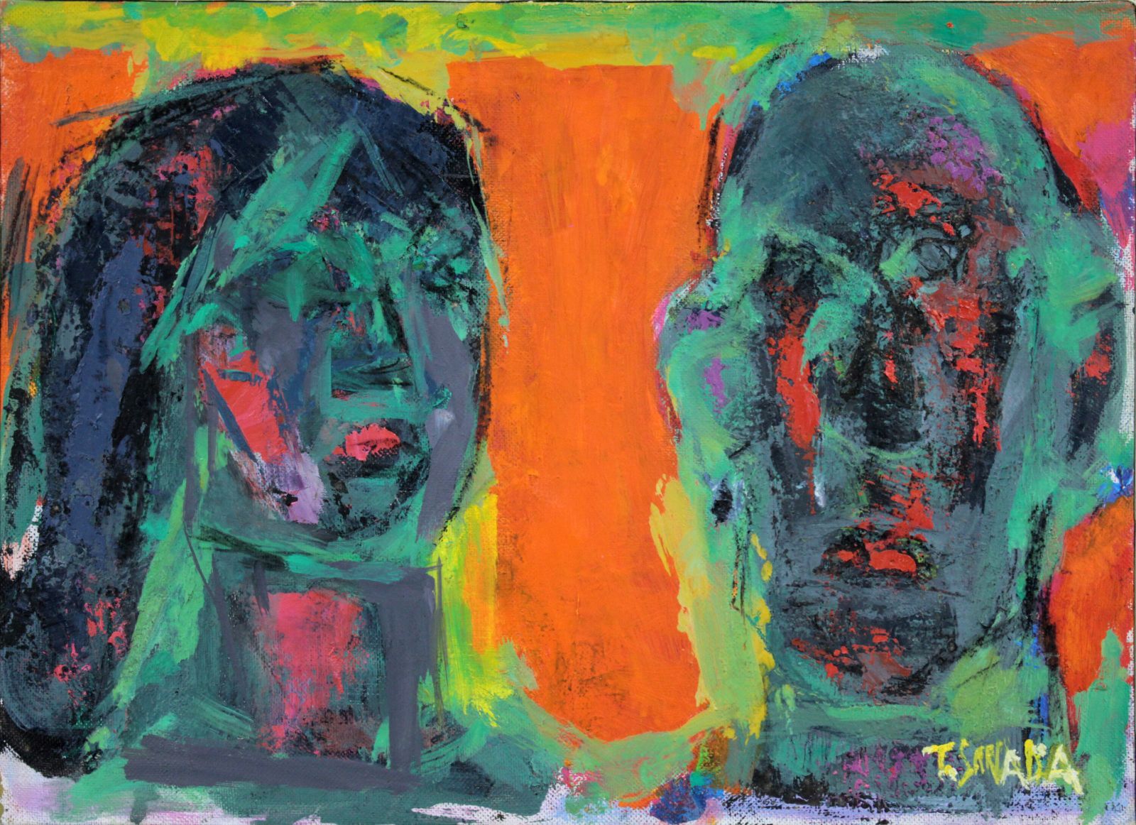 砂田友治『二人』油彩画【真作保証】 絵画 砂田友治『二人』油彩画【真作保証】 絵画 - メルカリ