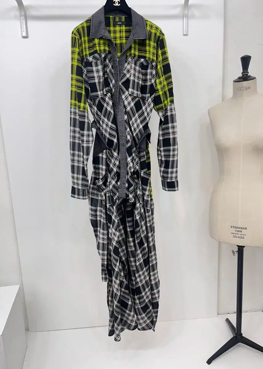 DIESEL(ディーゼル) チェック レイヤード ロング ワンピース