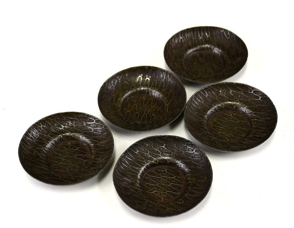 蔵A5494 中国古美術 古錫網手煎茶卓 清朝期 小ぶり