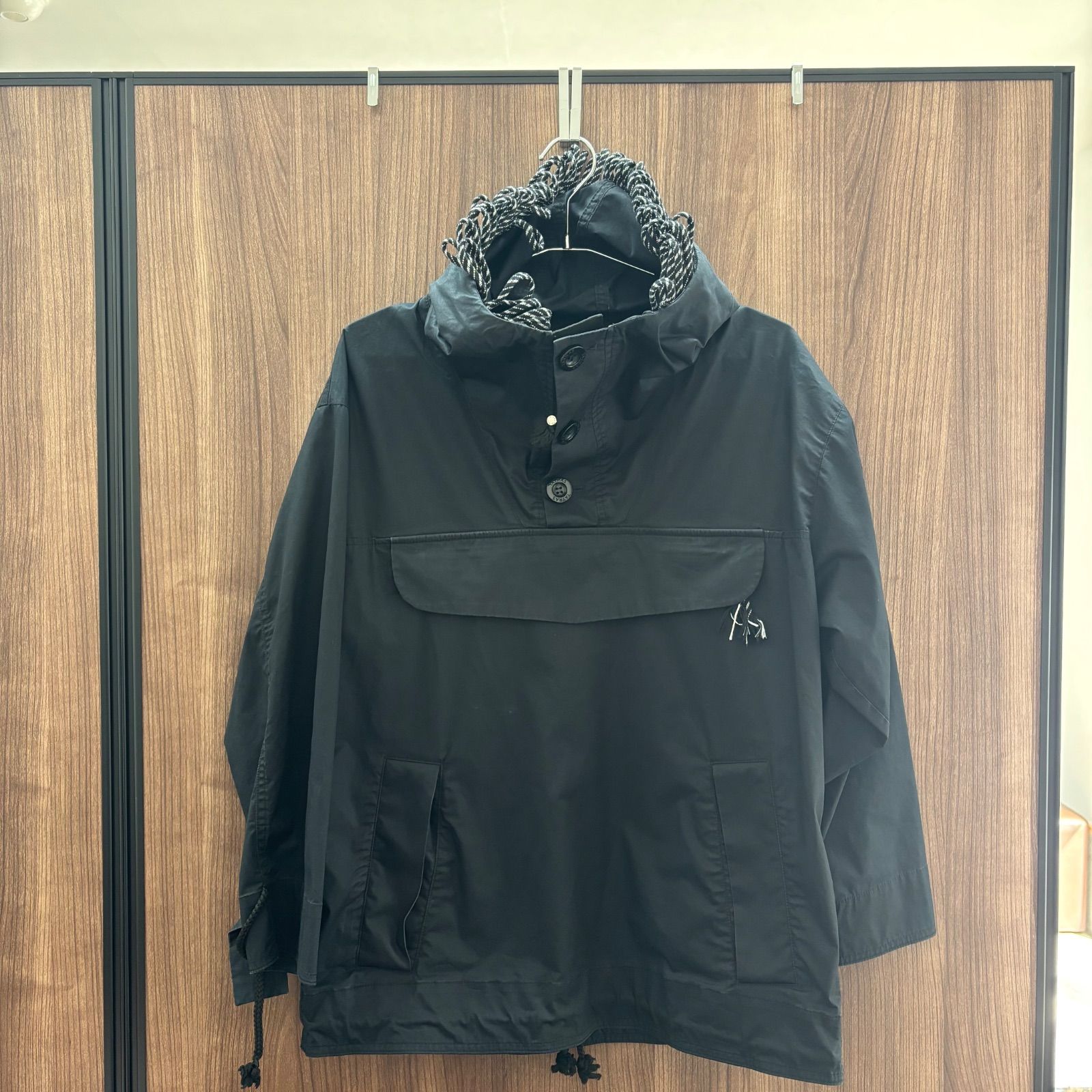 (i)美品 TATRAS タトラス アノラックジャケット プルオーバーブルゾン ブラック 黒 01 メンズ
