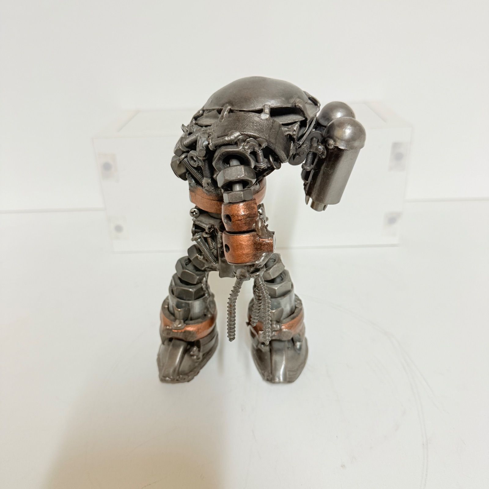 希少品】ハンドメイド メタルロボット 溶接アート 鉄製オブジェ 高さ