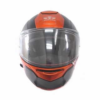 OGK カブト KABUTO KAZAMI システムヘルメット フルフェイス バイクウェア 57-58cm オレンジ 黒色 ブラック
